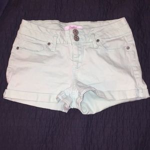 Light wash green shorts